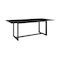 Armen Living Grand Outdoor Patio 7-Piece Dining Table Set in Aluminum with Gray Cushions 840254333253 - alternate 10